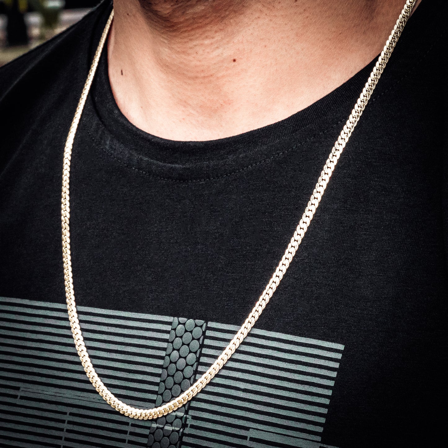 Set Cadena + Pulsera Grabada Hombre