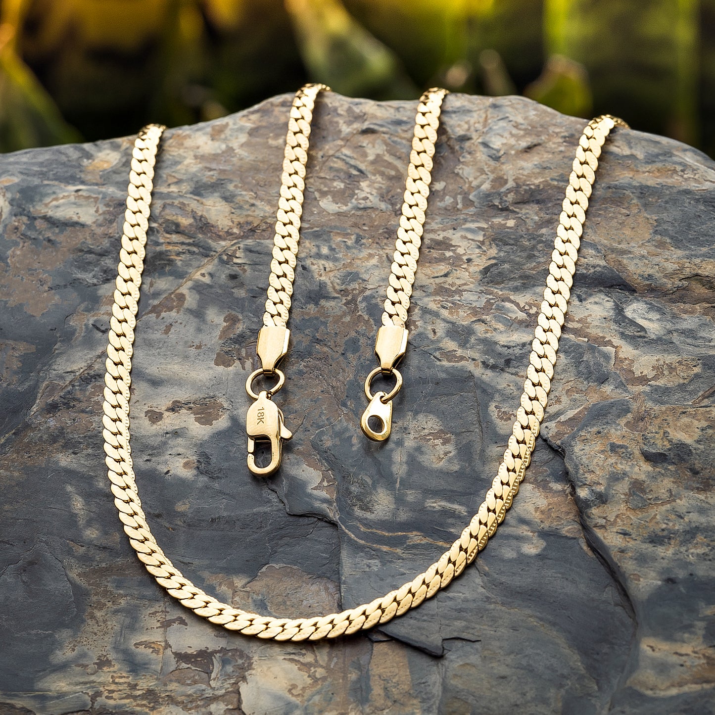 Set Cadena + Pulsera Grabada Hombre
