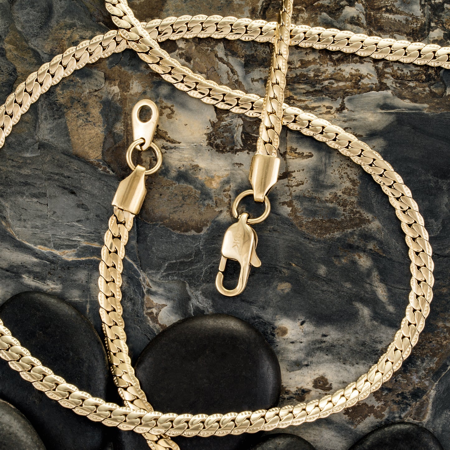 Set Cadena + Pulsera Grabada Hombre