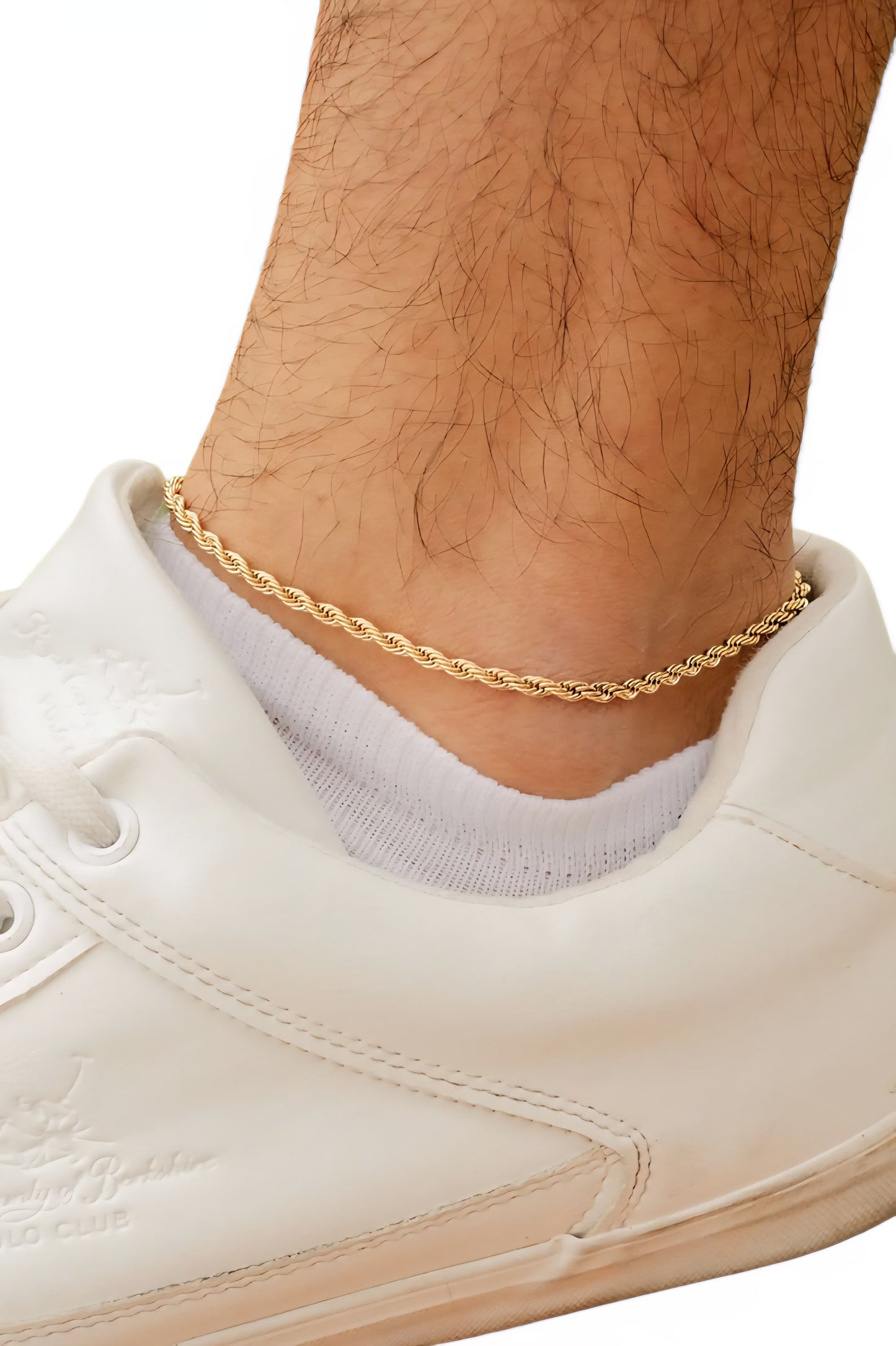 Tobillera Tejido Lazo Unisex Oro Laminado 18K | LAYER GOLD