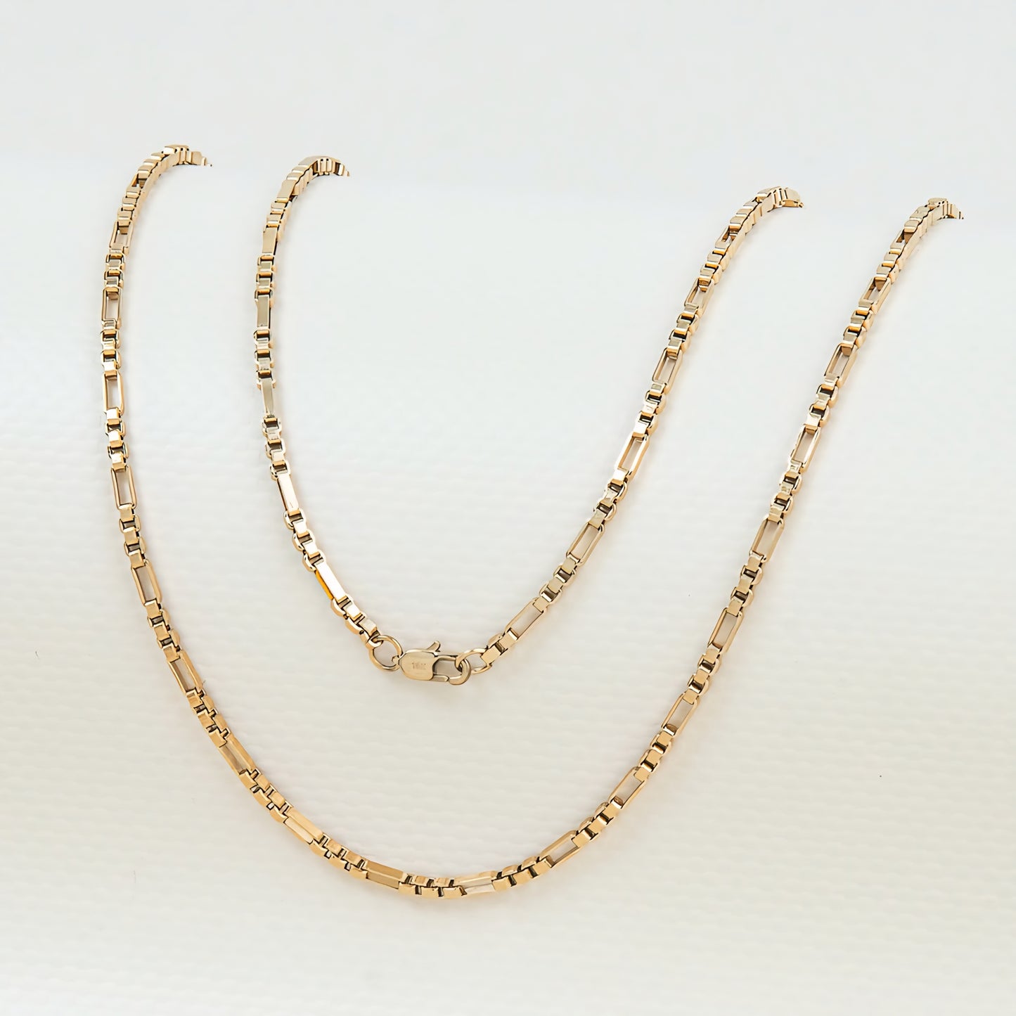 Cadena Cubos Mujer Oro Laminado 18K | LAYER GOLD