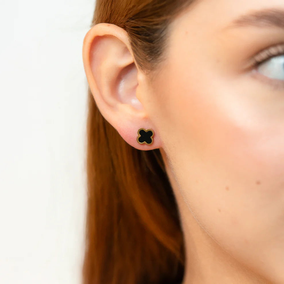 Pulsera Trebol Doble Capa Con un Par de Aretes Gratis