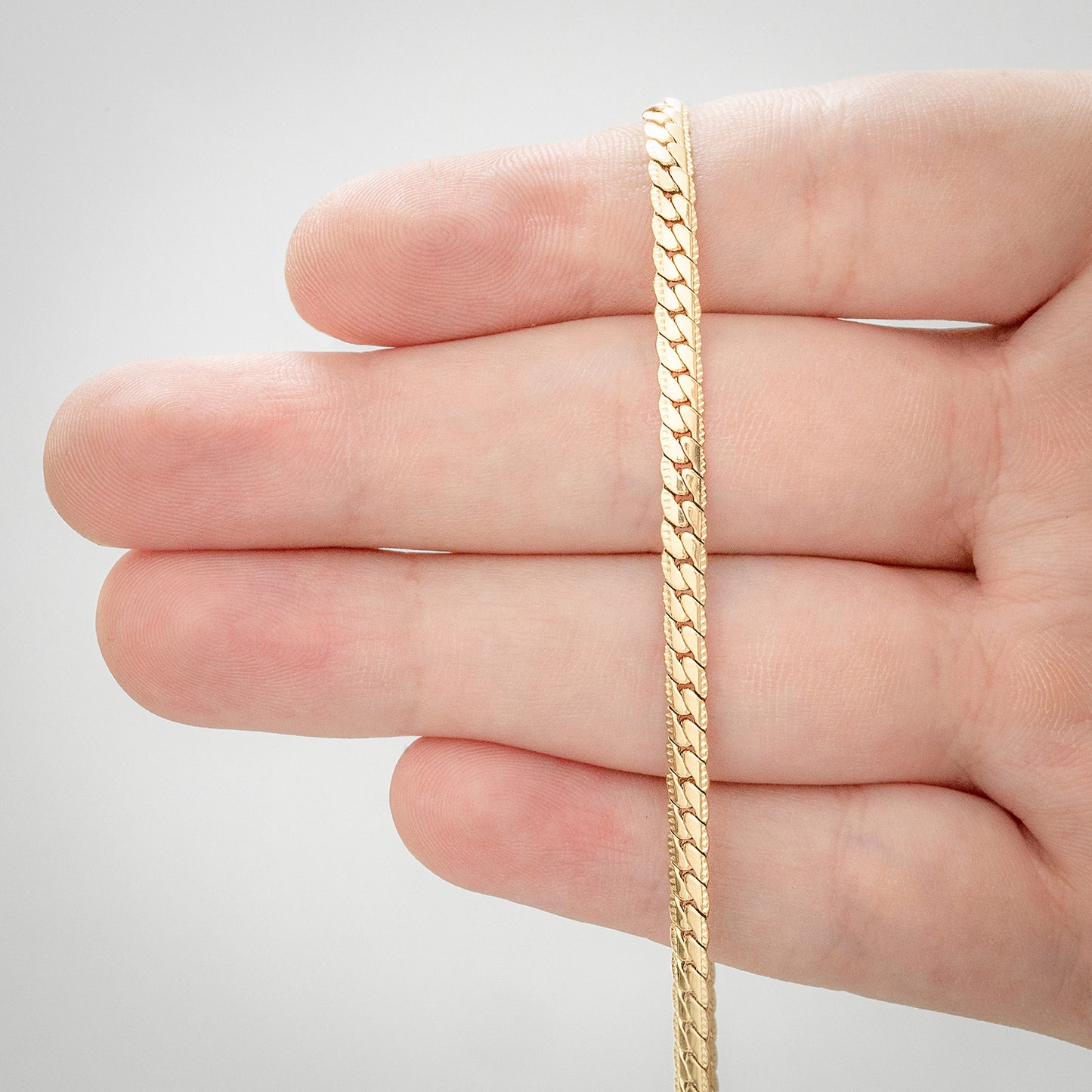 Cadena Grabada Mujer Oro Laminado 18K | LAYER GOLD