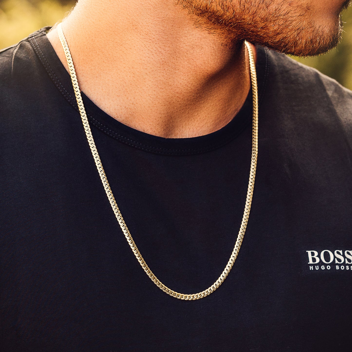 Set Cadena + Pulsera Grabada Hombre