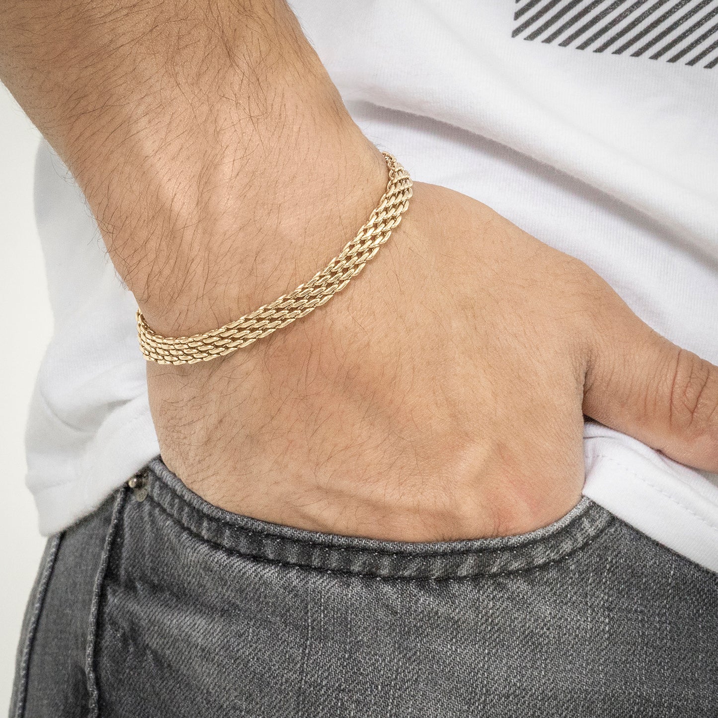 Set Cadena + Pulsera Chinesca Hombre