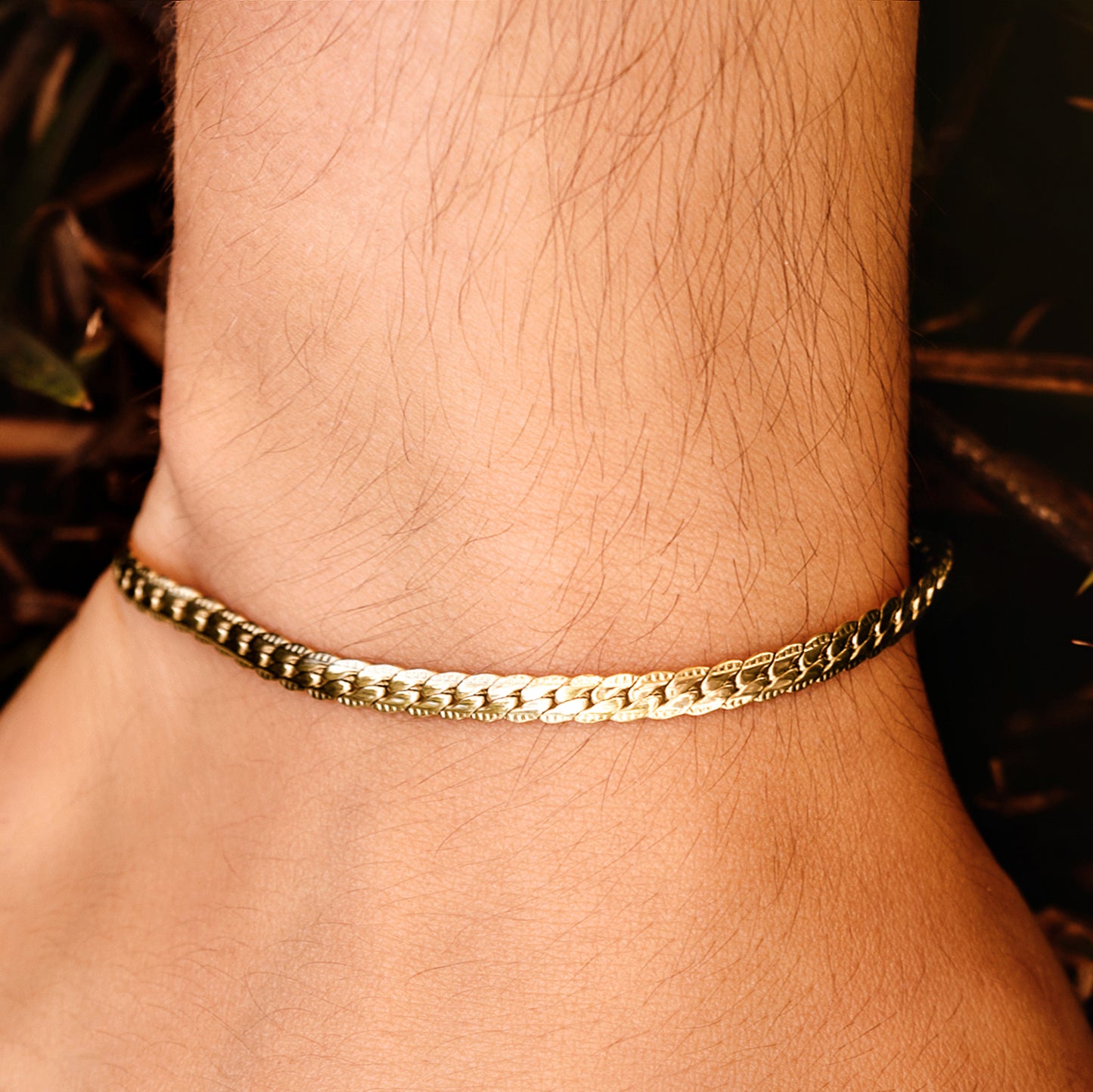 Set Cadena + Pulsera Grabada Hombre