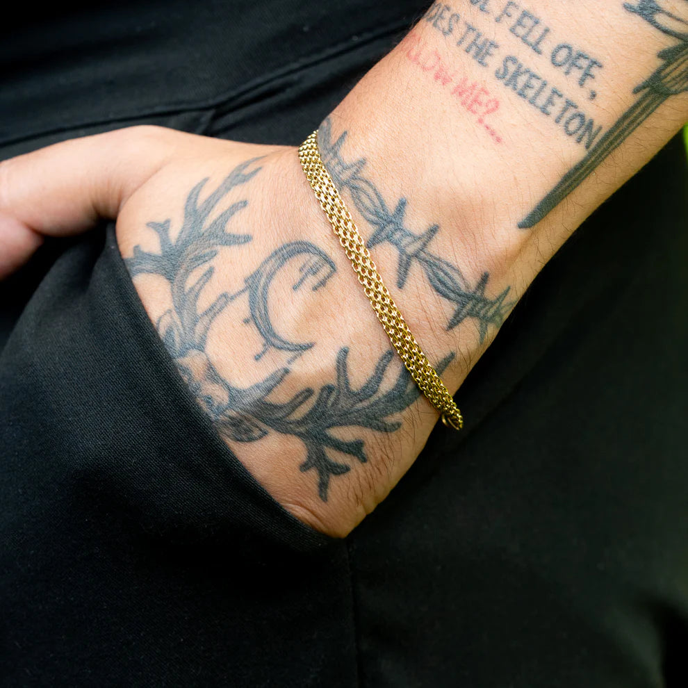 Combo Cadena + Pulsera China Hombre