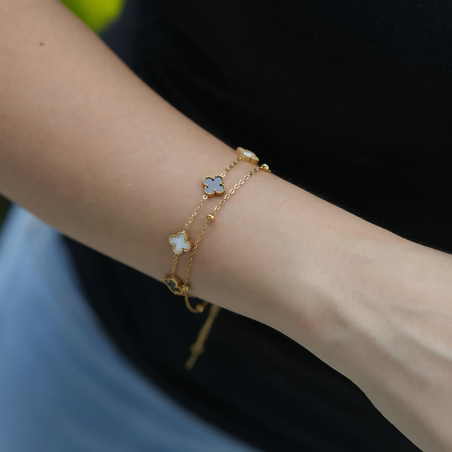 Pulsera Para Mujer Trébol