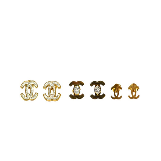 Aretes Para Mujer Doble C Oro Laminado 18K | LAYER GOLD