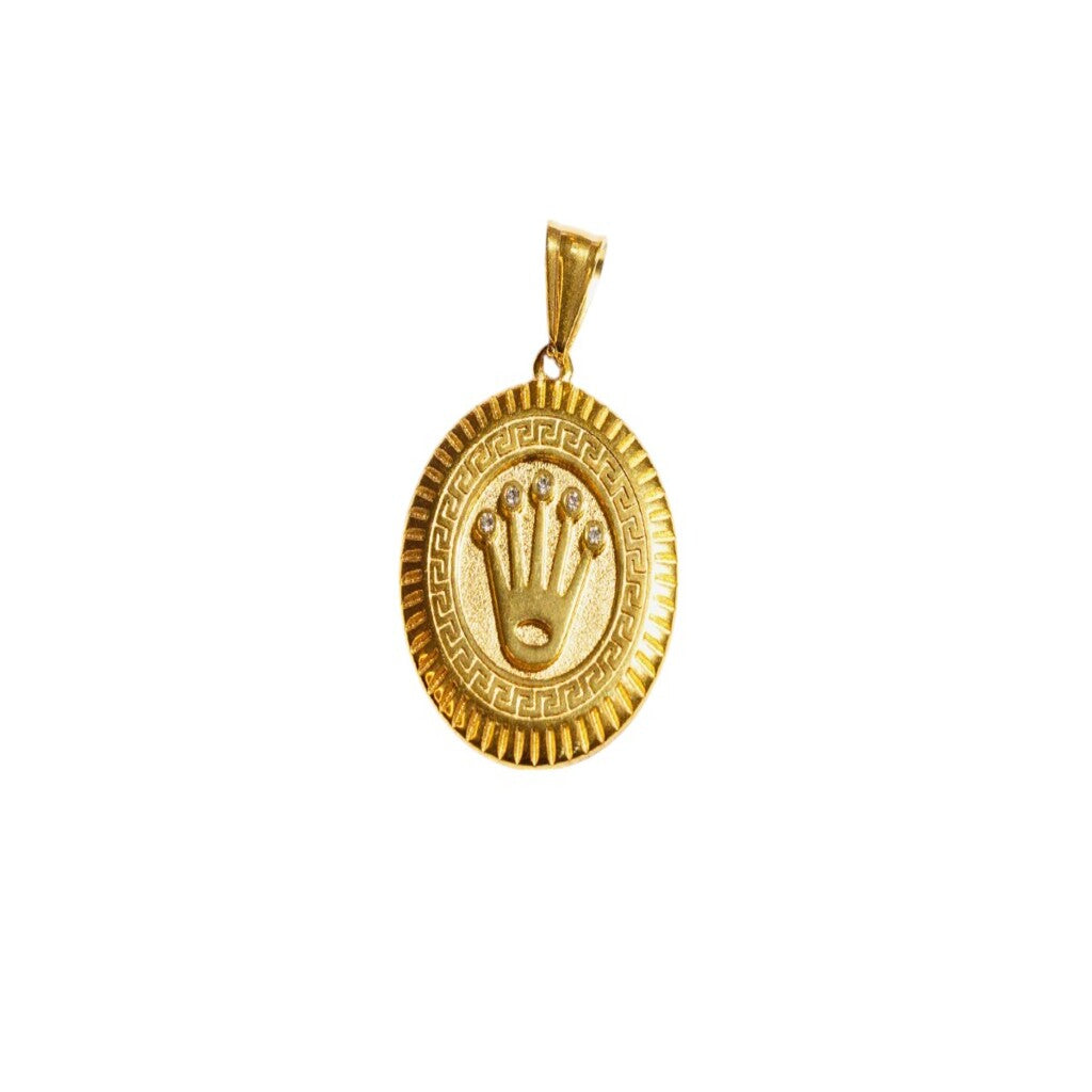 Dije Corona Oro Laminado 18K | LAYER GOLD
