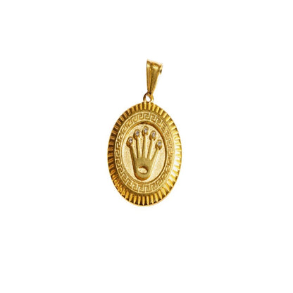 Dije Corona Oro Laminado 18K | LAYER GOLD