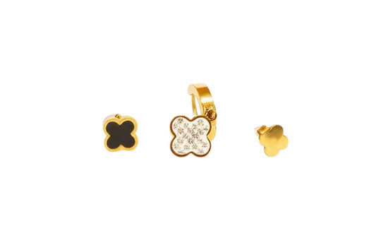 Aretes Para Mujer Charm Clover Oro Laminado 18K | LAYER GOLD