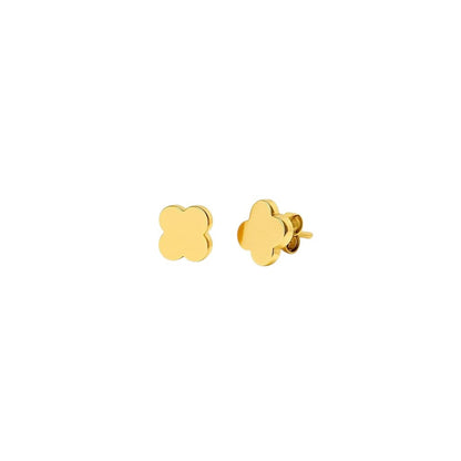 Set Pulsera + Aretes Trebol doble capa Oro Laminado 18K | LAYER GOLD
