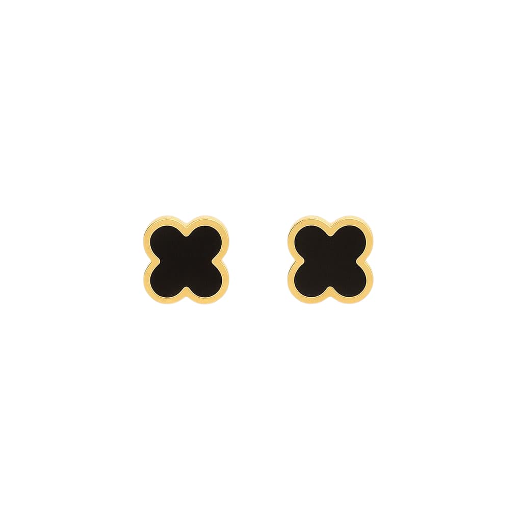 Set Pulsera + Aretes Trebol doble capa Oro Laminado 18K | LAYER GOLD