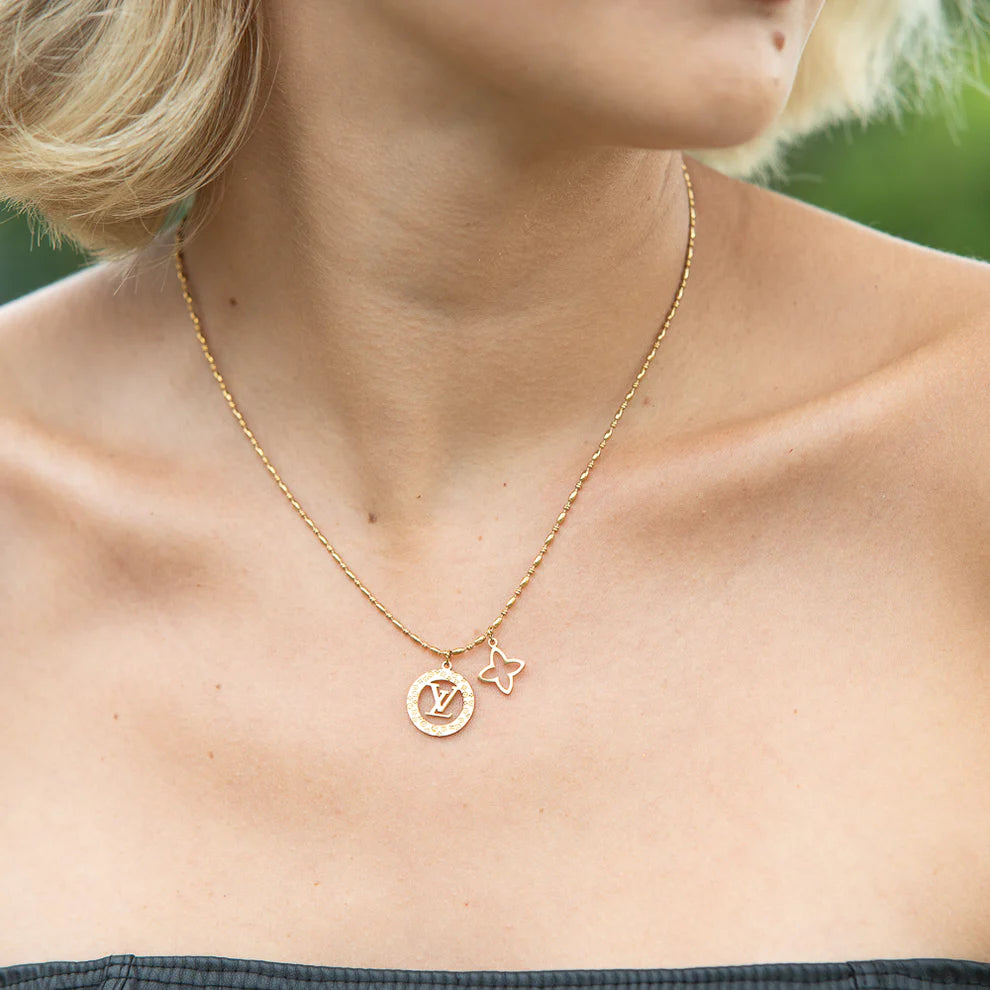 Cadena LV 2 Dijes Mujer
