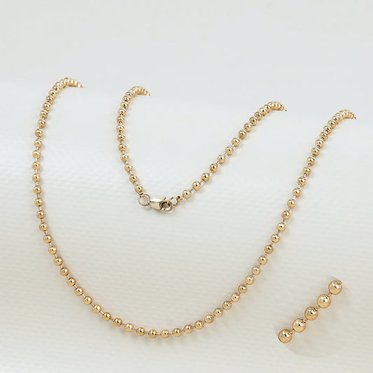Cadena Militar Hombre Oro Laminado 18K | LAYER GOLD