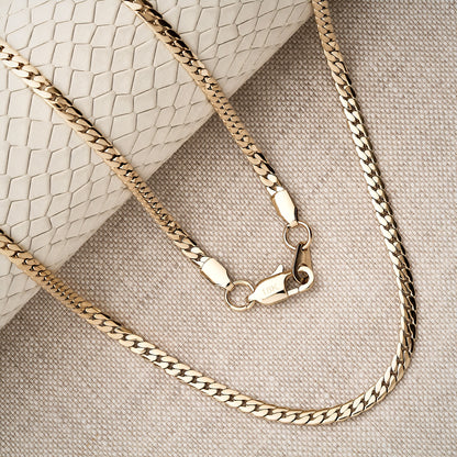 Cadena Serpiente De hombre Oro Laminado 18K | LAYER GOLD