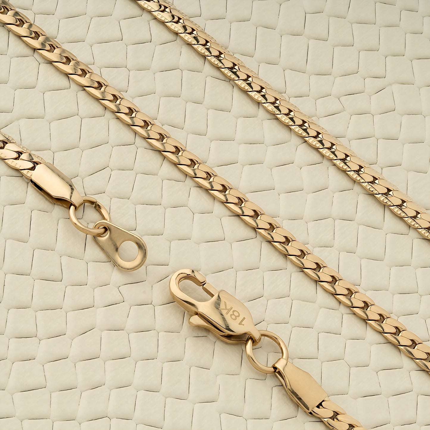 Cadena Serpiente De hombre Oro Laminado 18K | LAYER GOLD