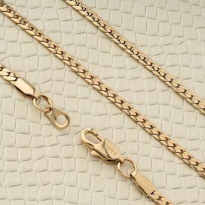 Cadena Serpiente De hombre Oro Laminado 18K | LAYER GOLD