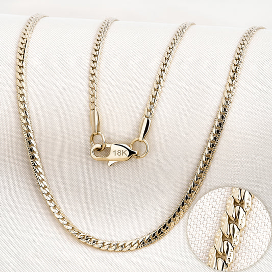 Cadena Grabada Mujer Oro Laminado 18K | LAYER GOLD