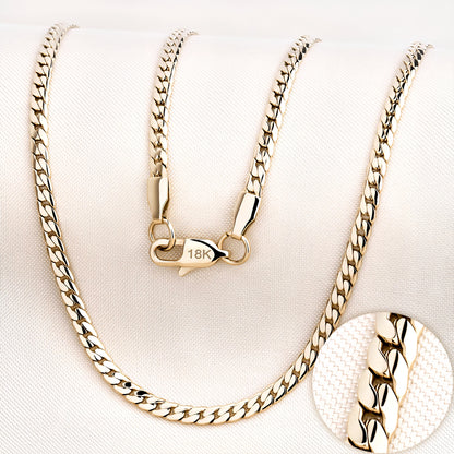 Cadena Serpiente De hombre Oro Laminado 18K | LAYER GOLD