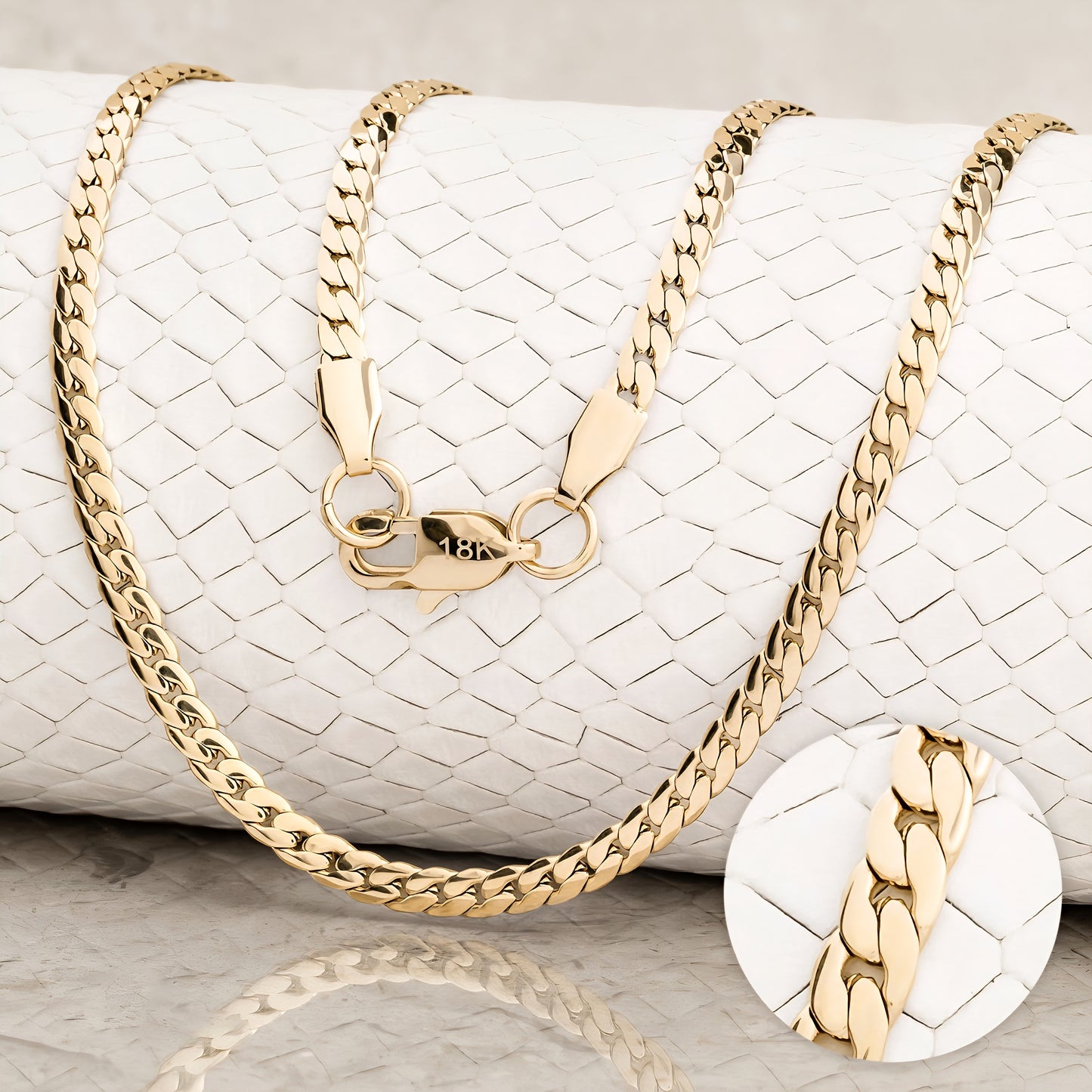 Cadena Serpiente De hombre Oro Laminado 18K | LAYER GOLD