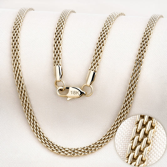 Cadena Chinesca Hombre Oro Laminado 18K | LAYER GOLD