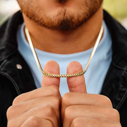 Cadena Franco Hombre Oro Laminado 18K | LAYER GOLD