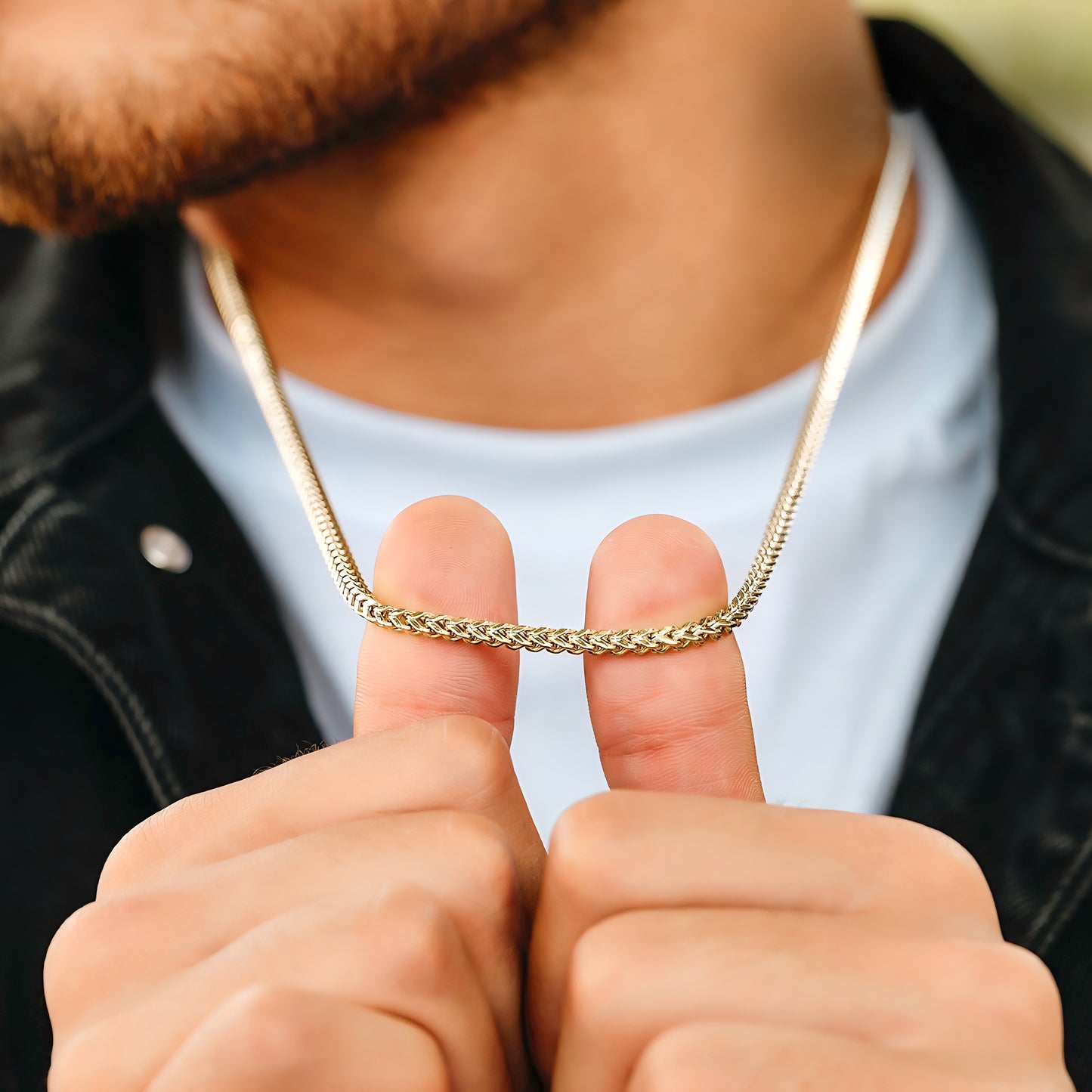 Cadena Franco Hombre Oro Laminado 18K | LAYER GOLD