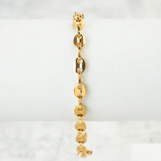 Pulsera Grano de Cafe Hombre Oro Laminado 18K | LAYER GOLD