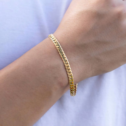Set Cadena + Pulsera Grabada Hombre