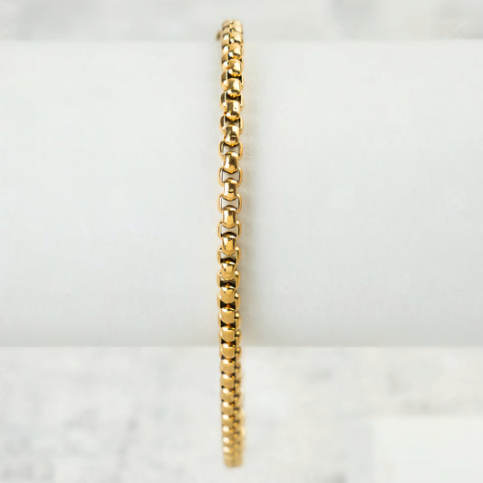 Pulsera Veneciana Hombre Oro Laminado 18K | LAYER GOLD