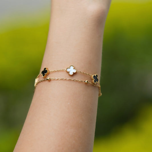 Pulsera Para Mujer Trébol