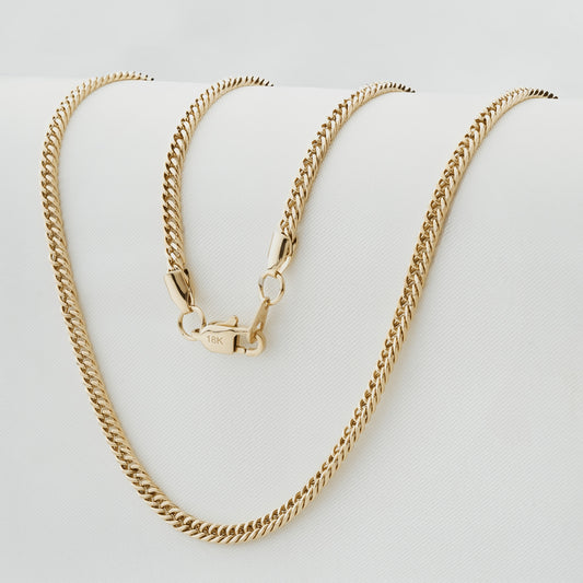 Cadena Barbada Hombre Oro Laminado 18K | LAYER GOLD