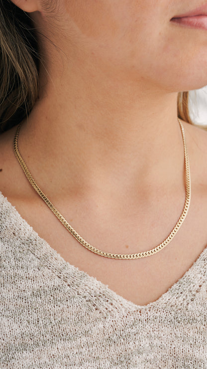 Cadena Grabada Mujer Oro Laminado 18K | LAYER GOLD